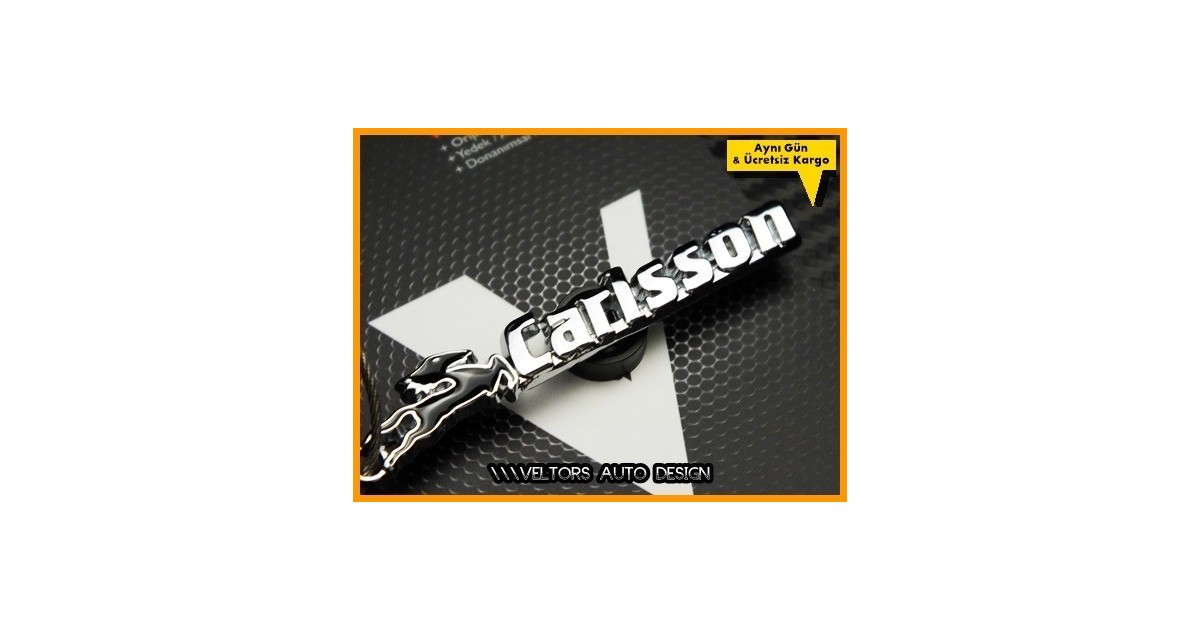 Mercedes Carlsson Logo Amblem Özel Krom Carlsson Anahtarlık