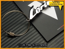 Mercedes Lorinser Logo Amblem Özel Krom Lorinser Anahtarlık