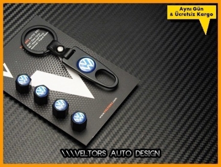 VW Logo Amblem Anahtarlık Sibop Kapak Seti