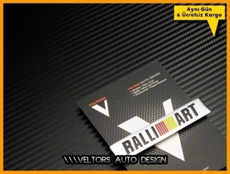 Mitsubishi Ralli Art Torpido Kokpit Plaket Logo Amblem