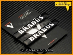 Mercedes BRABUS Yan Logo Amblem Seti