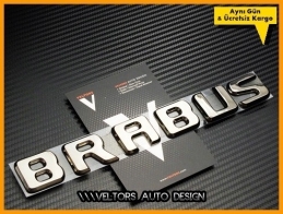 Mercedes BRABUS Bagaj Yazı Logo Amblem