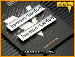 BMW Harman Kardon Stereo Hoparlör Logo Amblem Seti