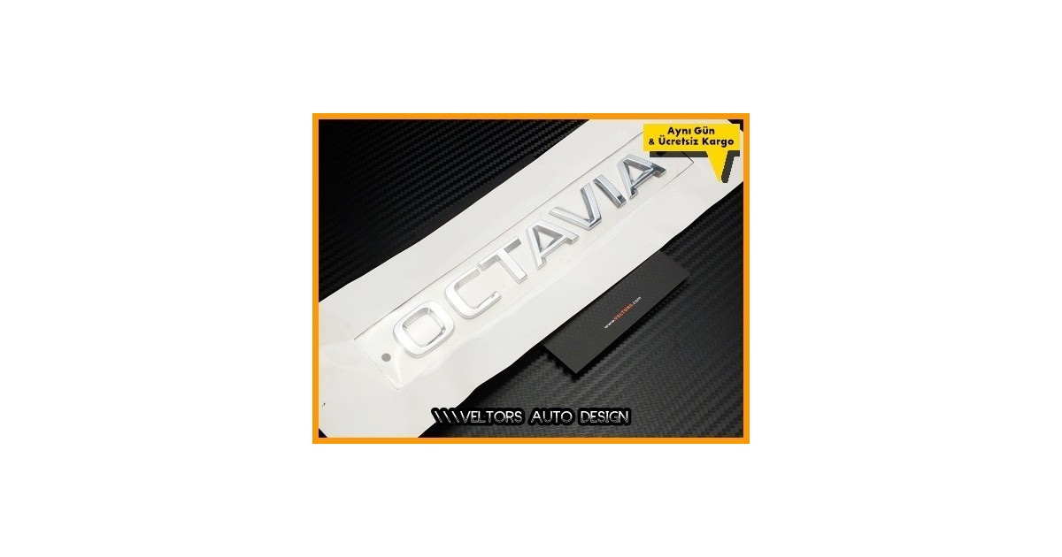 Skoda Octavia Bagaj Yazı Logo Amblem