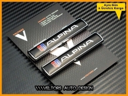 BMW Alpina Yan Logo Yazı Amblem Seti