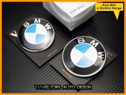 BMW Ön Kaput Arka Bagaj BMW Logo Amblem Seti