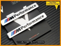 BMW M Performance Logo Amblem Seti
