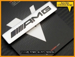 Mercedes AMG Torpido Kokpit Plaket Logo Amblem