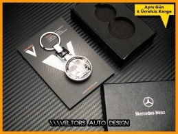 Mercedes AMG Logo Amblem Özel Krom AMG Anahtarlık