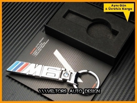 BMW 6 Serisi M Logo Amblem Özel Krom M6 Anahtarlık