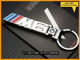 BMW 6 Serisi M Logo Amblem Özel Krom M6 Anahtarlık