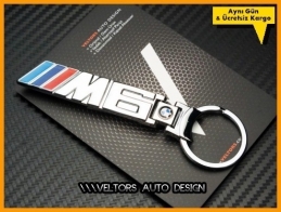 BMW 6 Serisi M Logo Amblem Özel Krom M6 Anahtarlık