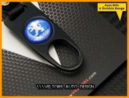 Peugeot Logo Amblem Anahtarlık Sibop Kapak Seti