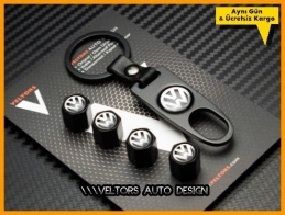 VW Logo Amblem Anahtarlık Sibop Kapak Seti