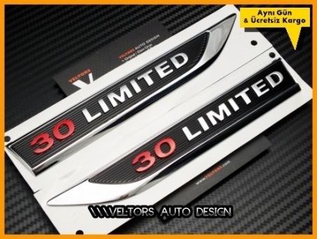 VW Orjinal 3.0 Limited Yan Logo Amblem