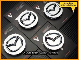 Mazda Logo Amblem Jant Göbeği Göbek Kapak Seti