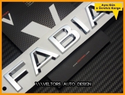 Skoda Fabia Bagaj Yazı Logo Amblem