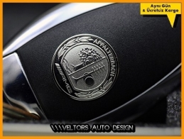 Mercedes AMG Logo Amblem Anahtar Kumanda Kabı Eklenti