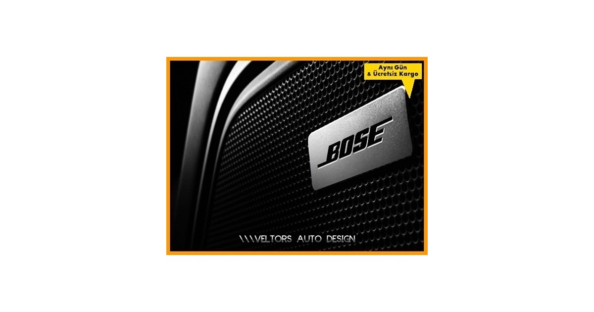 Skoda BOSE Hoparlör Stereo Logo Amblem Seti
