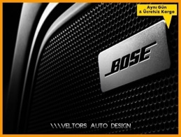 Skoda BOSE Hoparlör Stereo Logo Amblem Seti