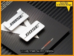 Skoda BOSE Hoparlör Stereo Logo Amblem Seti