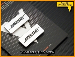 Skoda BOSE Hoparlör Stereo Logo Amblem Seti
