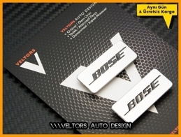 Skoda BOSE Hoparlör Stereo Logo Amblem Seti