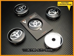 Toyota Logo Amblem Jant Göbeği Göbek Kapak Seti