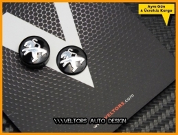 Peugeot Anahtarlık Kumanda Anahtar Yeni Nesil Logo Amblem Seti