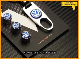 VW Logo Amblem Anahtarlık Sibop Kapak Seti
