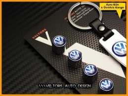 VW Logo Amblem Anahtarlık Sibop Kapak Seti