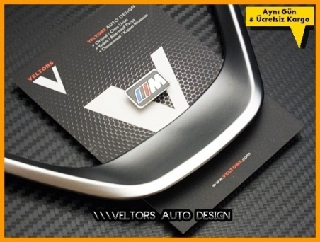BMW F20 1 F30 3 M Logo Amblem Direksiyon Kemeri Çerçevesi