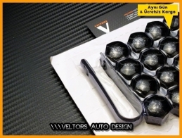 Mercedes Paino Black Jant Bijon Kapak Seti