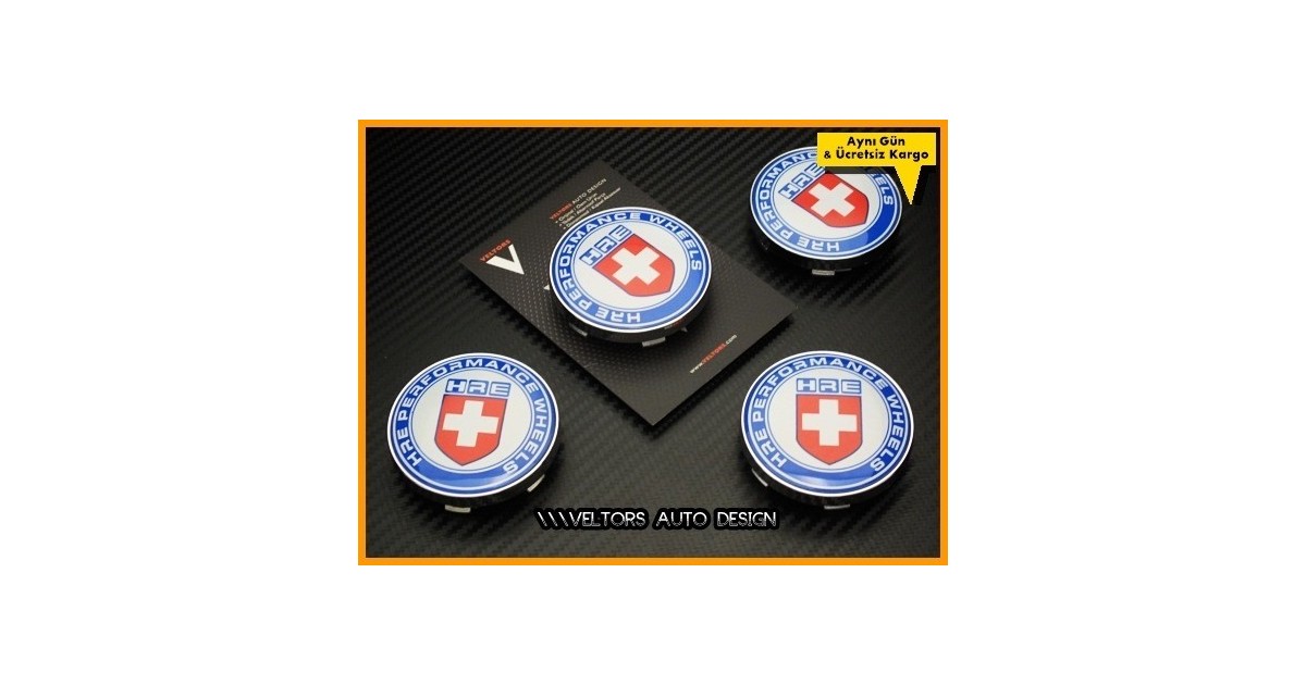 HRE Logo Amblem Jant Göbeği Göbek Kapak Seti