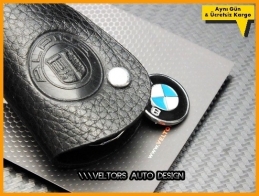 BMW Alpina Logo Amblem Deri Anahtarlık