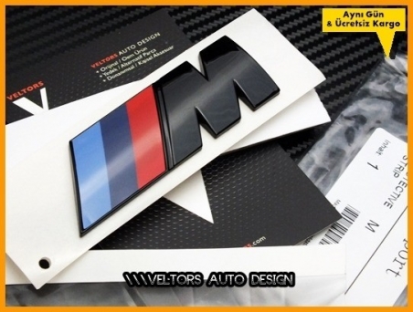 BMW Orijnal Piano Black M Bagaj Yazı Logo Amblem