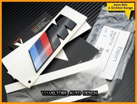 BMW Orijnal Piano Black M Bagaj Yazı Logo Amblem