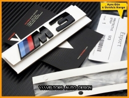 BMW 3 Serisi Orijnal Piano Black M3 Bagaj Yazı Logo Amblem