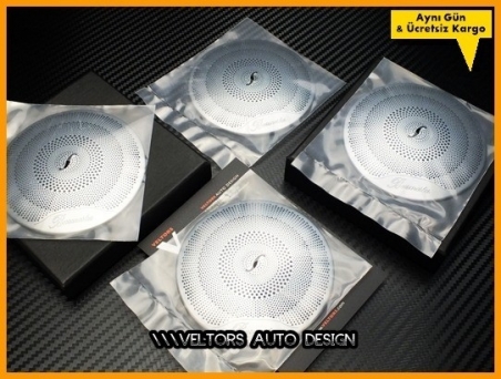 Mercedes W205 C Class Burmester Hoparlor Stereo Kapak Logo Amblem Seti