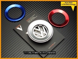 VW Direksiyon Airbag Logo Amblem Halka Gri