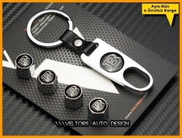 Mercedes BRABUS Logo Amblem Anahtarlık Sibop Kapak Seti