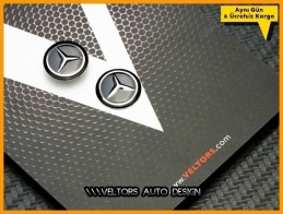 Mercedes Anahtarlık Kumanda Anahtar Logo Amblem Seti