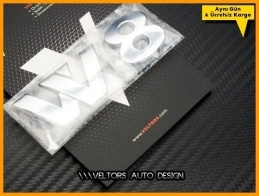 VW Araç Serisi W8 Logo Amblem