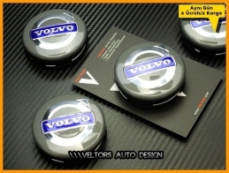 Volvo Logo Amblem Jant Göbeği Göbek Kapak Seti