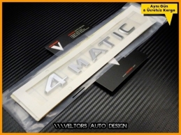 Mercedes 4 Matic Bagaj Yazı Logo Amblem