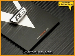 VW Golf Passat Polo Tiguan R line R Direksiyon Yazı Logo Amblem