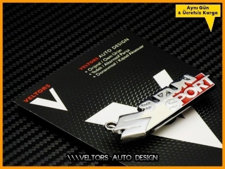 Suzuki Logo Amblem Özel Krom Suzuki Sport Anahtarlık