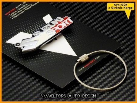 Suzuki Logo Amblem Özel Krom Suzuki Sport Anahtarlık