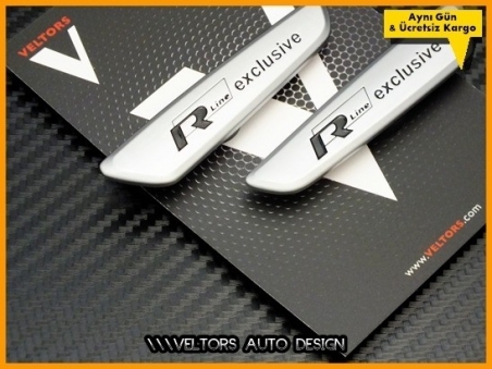 VW Passat Arteon Tiguan R line Exclusive Logo Amblem Seti