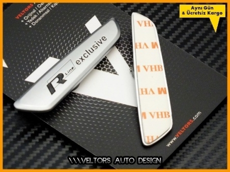 VW Passat Arteon Tiguan R line Exclusive Logo Amblem Seti